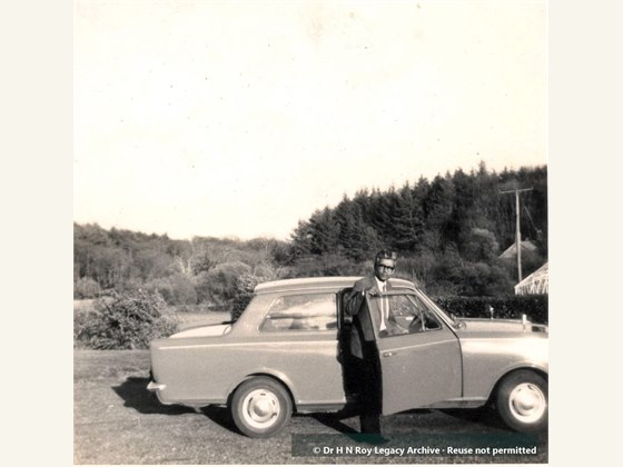 Dr H N Roy 7 1976 with his favorite car