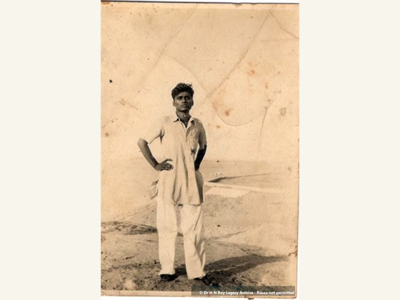 Dr H N Roy as a young man before he became a Doctor 1950