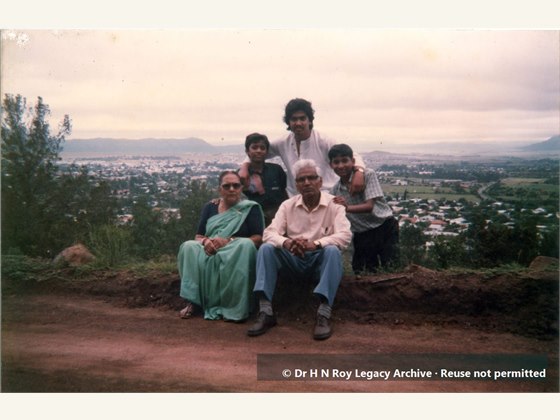 Dr H N Roy visiting Transkie National Park with family in South Africa