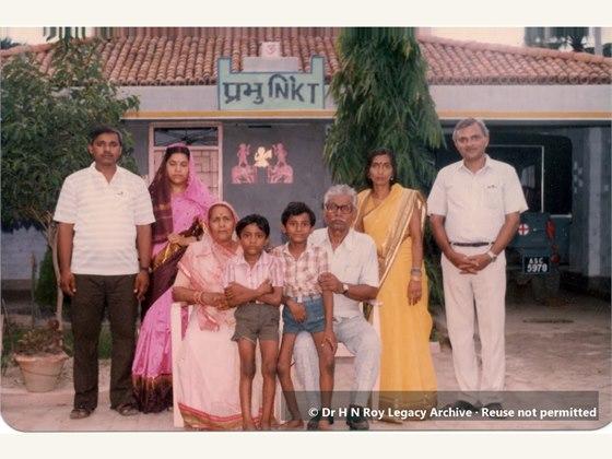 Dr H N Roy with family