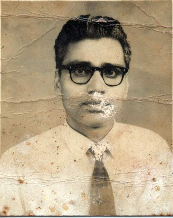 Portrait of Dr H N Roy from the legacy photo collection.